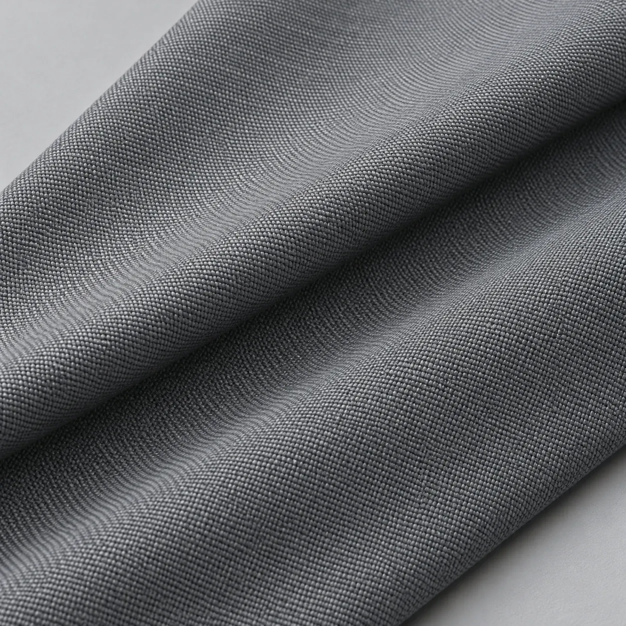 Close view of gray polyester knit
